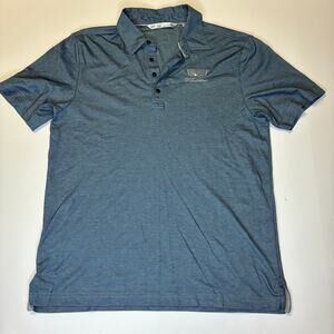 Cadillac Travis Mathew Blue Slate Polo Men’s US L Pima Cotton Golf Activewear